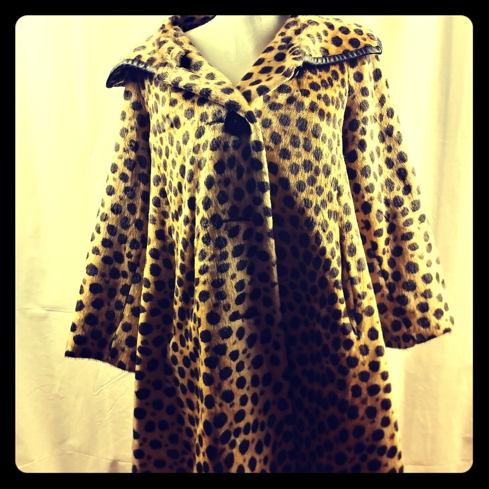 Cheetah print coat